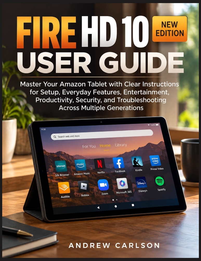 Fire HD 10 User Guide: Master Your Amazon Tablet with Clear Instructions for Setup, Everyday Features, Entertainment, Productivity, Security, and Trou cover