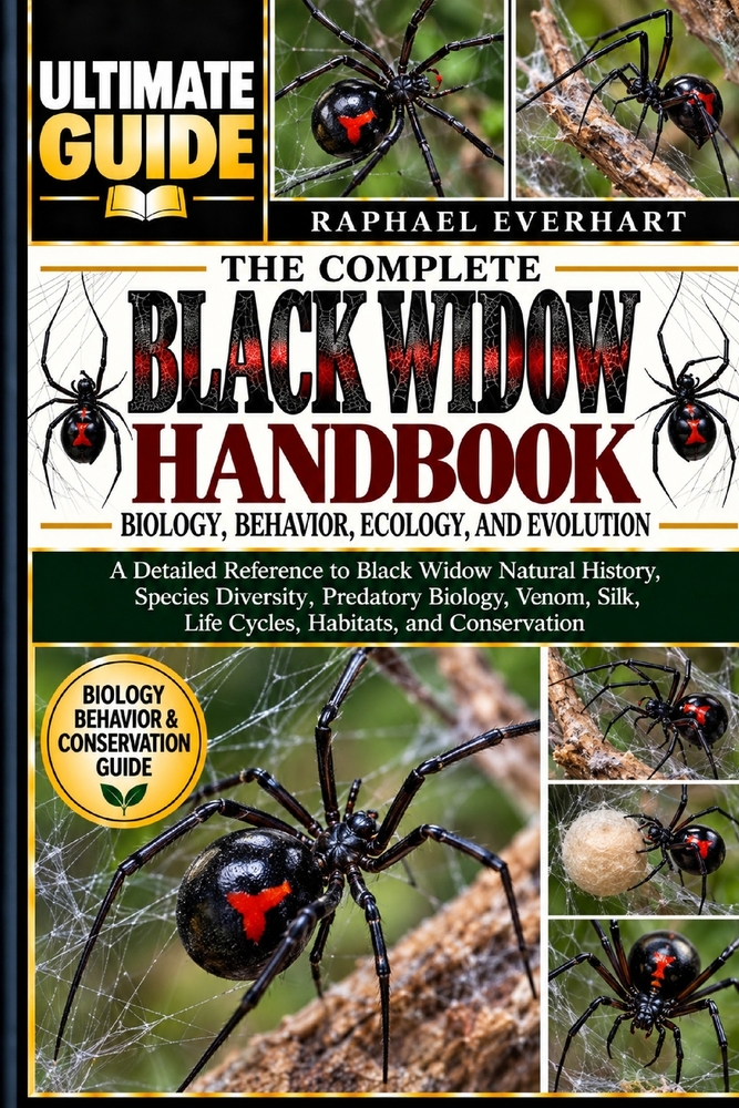 The Ultimate Black Widow Spider Biology Handbook: COMPLETE BIOLOGY: A Detailed Reference to Black Widow Natural History, Species Diversity, Predatory cover