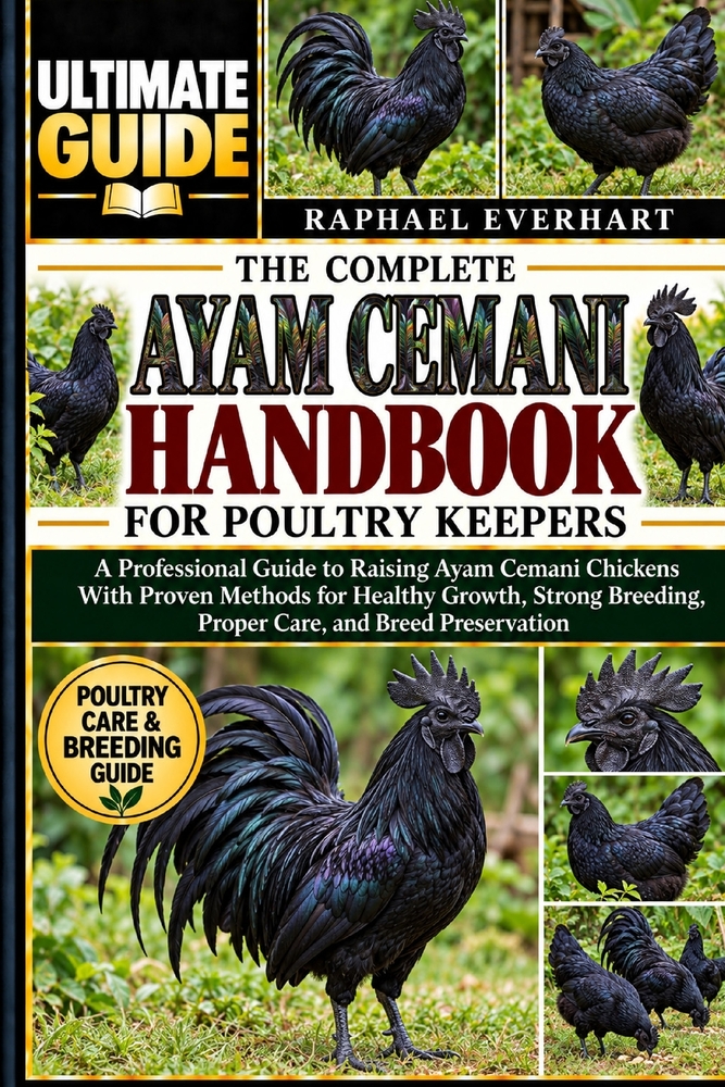 The Complete Ayam Cemani Handbook for Poultry Keepers: A Professional Guide to Raising Ayam Cemani Chickens With Proven Methods for Healthy Growth, St cover