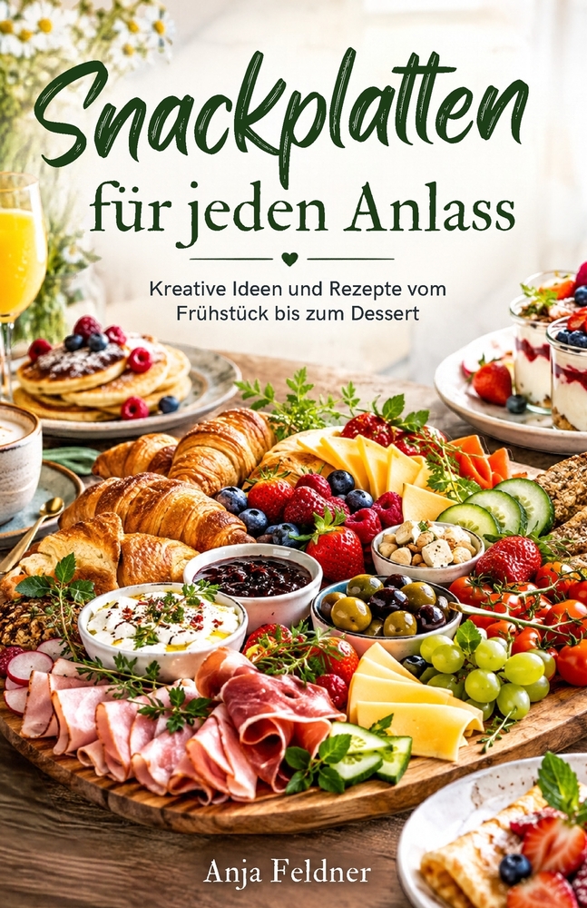 Snackplatten für jeden Anlass: Kreative Ideen und Rezepte vom Frühstück bis zum Dessert cover