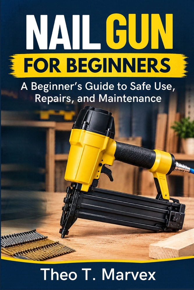 Nail Gun For Beginners: A Beginner's Guide to Safe Use, Repairs, and Maintenance cover