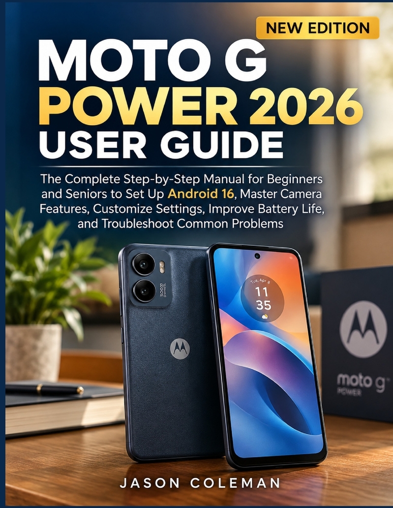 Moto G Power 2026 User Guide: The Complete Step-by-Step Manual for Beginners and Seniors to Set Up Android 16, Master Camera Features, Customize Setti cover