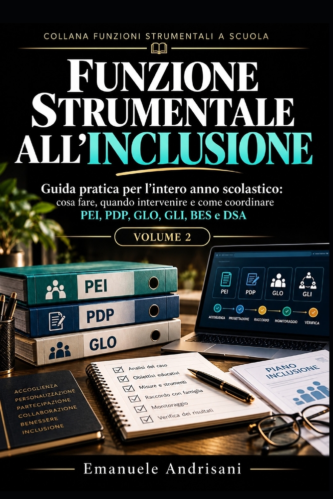 Funzione Strumentale All'inclusione: Guida operativa per l'intero anno scolastico: cosa fare, quando intervenire e come coordinare PEI, PDP, GLO, GLI, cover