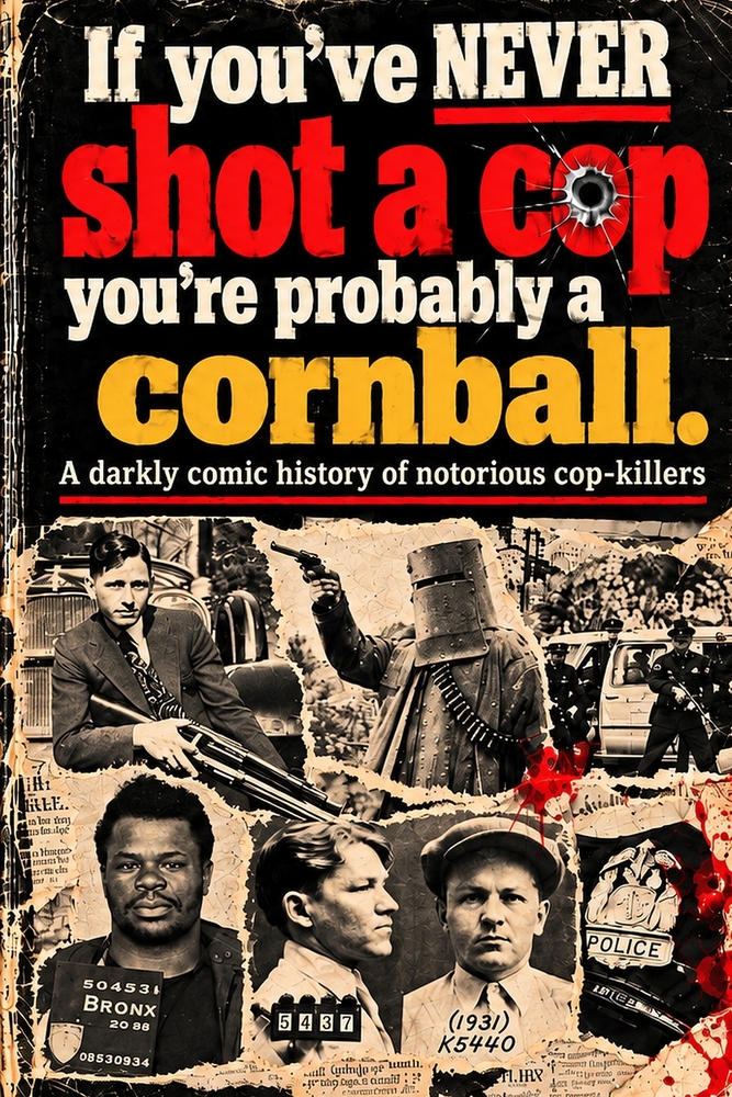 If you've never shot a cop, you're probably a cornball.: A darkly comedic history of notorious cop-killers cover