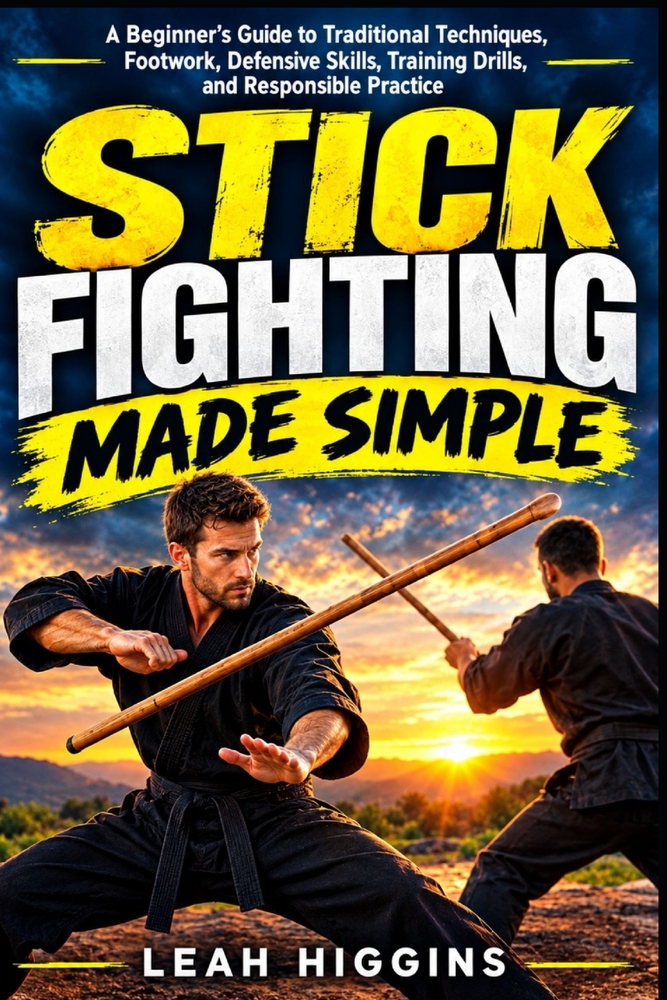 Stick Fighting Made Simple: A Beginner's Guide to Traditional Techniques, Footwork, Defensive Skills, Training Drills, and Responsible Practice cover