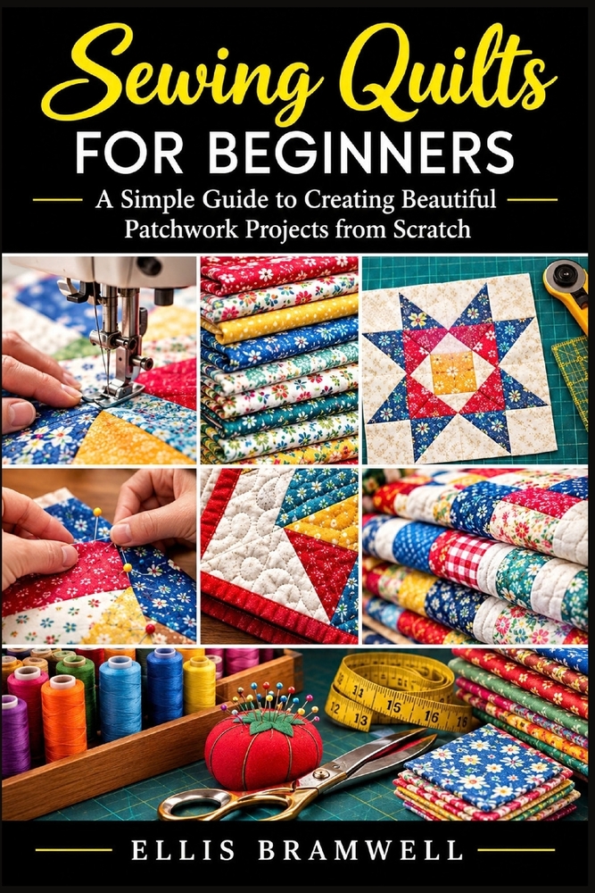 Sewing Quilts for Beginners: A Simple Guide to Creating Beautiful Patchwork Projects from Scratch cover