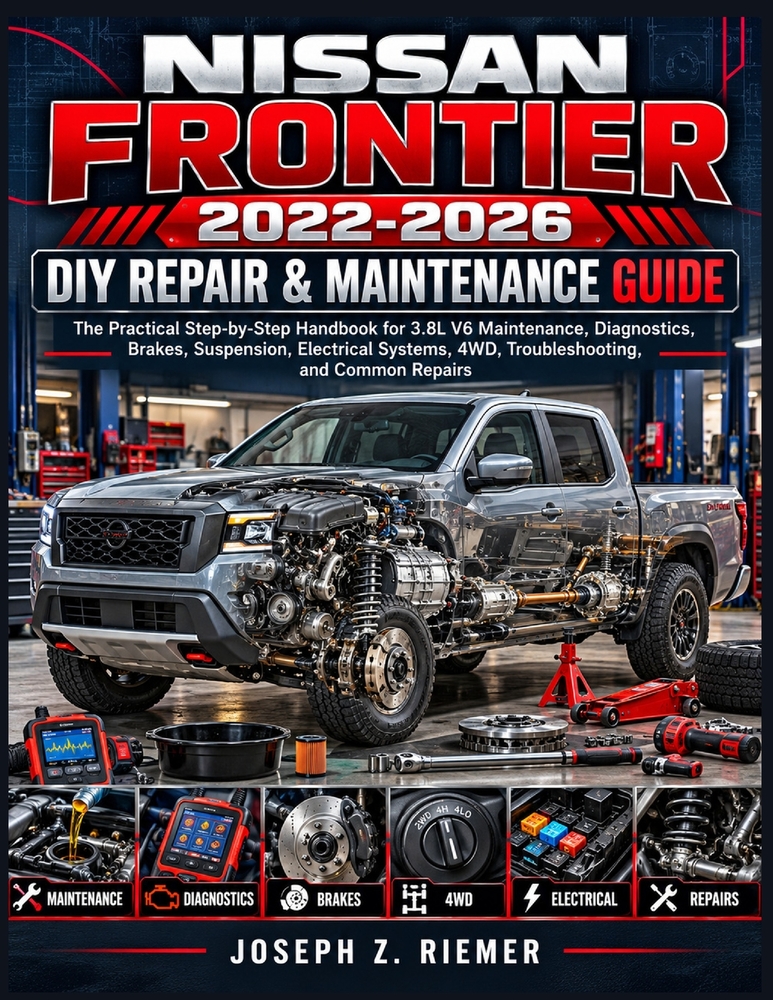 Nissan Frontier 2022-2026 DIY Repair & Maintenance Guide: The Practical Step-by-Step Handbook for 3.8L V6 Maintenance, Diagnostics, Brakes, Suspension cover
