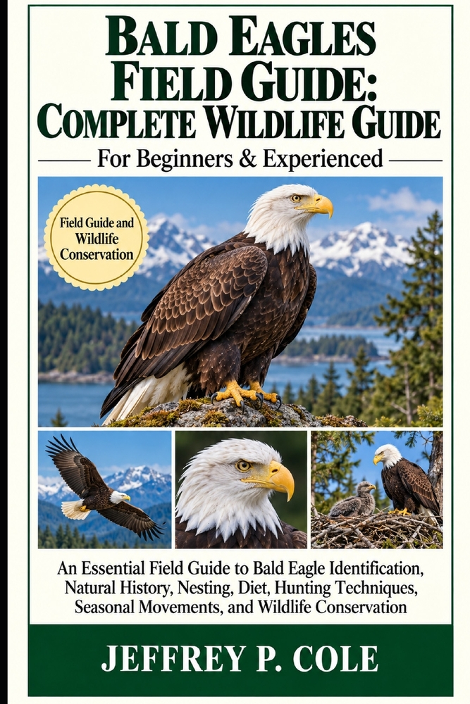 Bald Eagles Field Guide: COMPLETE WILDLIFE GUIDE: An Essential Field Guide to Bald Eagle Identification, Natural History, Nesting, Diet, Hunting Techn cover