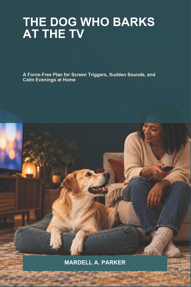 The Dog Who Barks at the TV: A Force-Free Plan for Screen Triggers, Sudden Sounds, and Calm Evenings at Home cover