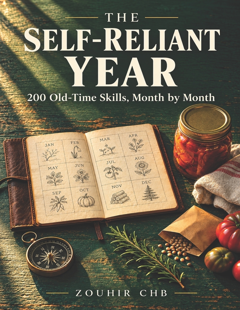 The Self-Reliant Year: 200 Old-Time Skills, Month by Month cover