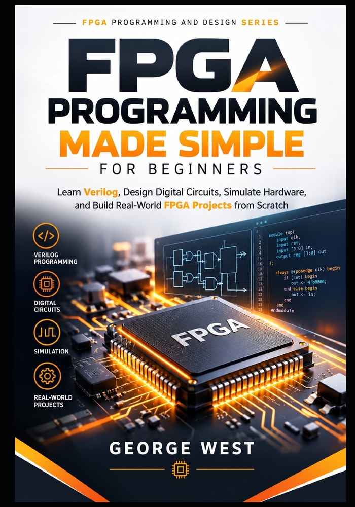 FPGA Programming Made Simple for Beginners: Learn Verilog, Design Digital Circuits, Simulate Hardware, and Build Real-World FPGA Projects from Scratch cover