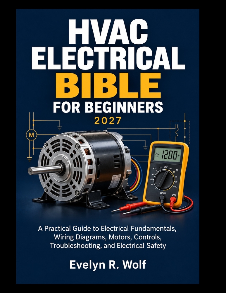HVAC Electrical Bible for Beginners 2027: A Practical Guide to Electrical Fundamentals, Wiring Diagrams, Motors, Controls, Troubleshooting, and Electr cover