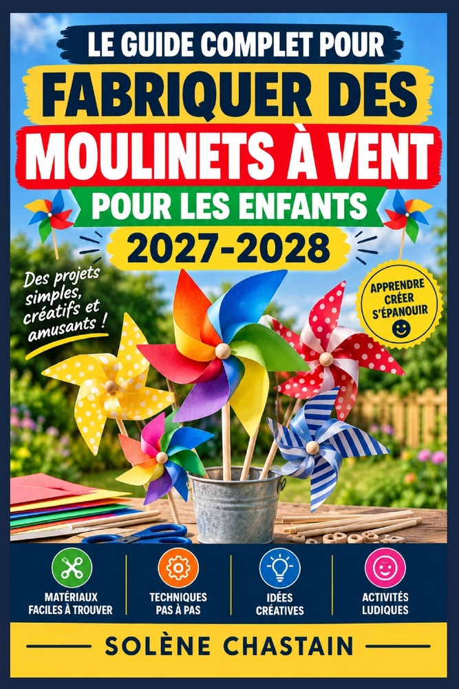 Le guide complet pour fabriquer des moulinets à vent pour les enfants 2027-2028: Projets créatifs faciles, astuces de montage, matériaux recyclés et a cover