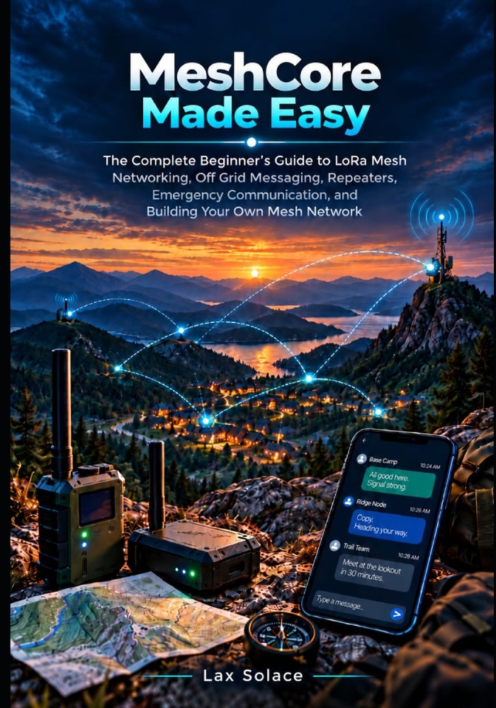 MeshCore Made Easy: The Complete Beginner's Guide to LoRa Mesh Networking, Off Grid Messaging, Repeaters, Emergency Communication, and Building Your O cover