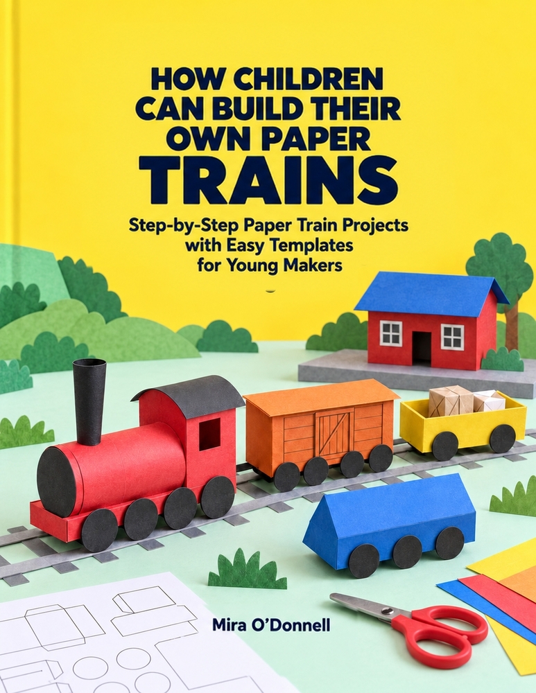 How Children Can Build Their Own Paper Trains: Step-by-Step Paper Train Projects with Easy Templates for Young Makers cover