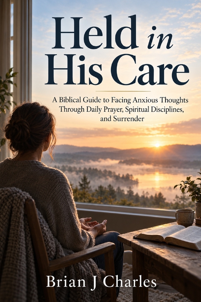 Held in His Care: A Biblical Guide to Facing Anxious Thoughts Through Daily Prayer, Spiritual Disciplines, and Surrender cover