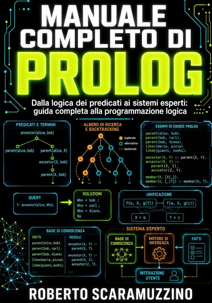 Manuale completo di PROLOG: Dalla logica dei predicati ai sistemi esperti: guida completa alla programmazione logica cover