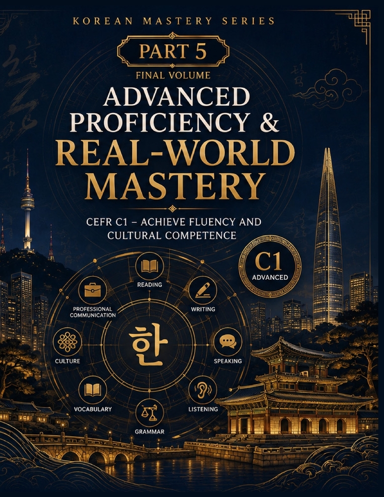 Korean Mastery Series: Intermediate Grammar & Extended Communication: CEFR B1 - Connect, Express, and Communicate in Korean with Confidence cover
