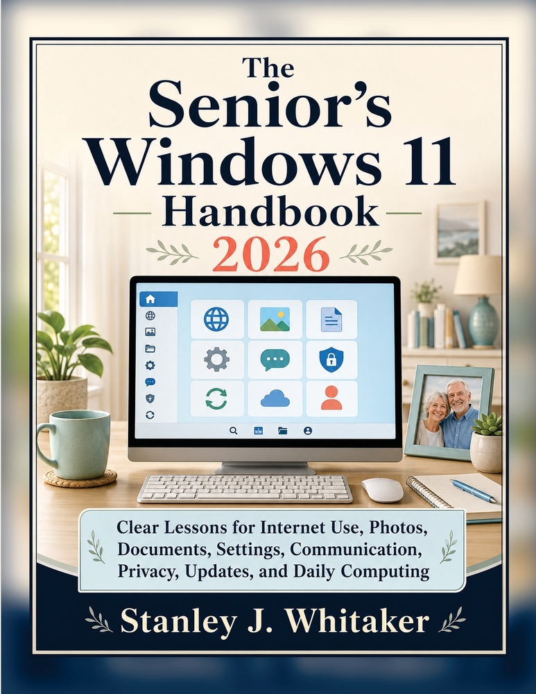 The Senior's Windows 11 Handbook 2026: Clear Lessons for Internet Use, Photos, Documents, Settings, Communication, Privacy, Updates, and Daily Computi cover