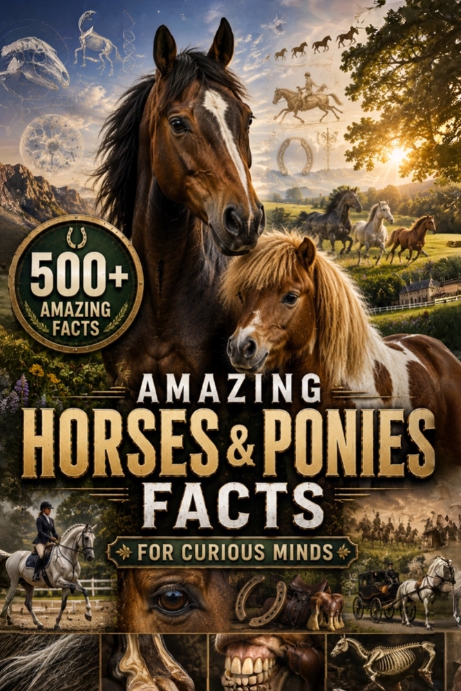 Amazing Horse & Pony Facts for Curious Minds: 500+ Fun and Fascinating Facts About Horses, Ponies, Breeds, Behavior, History, Science, Records & More cover