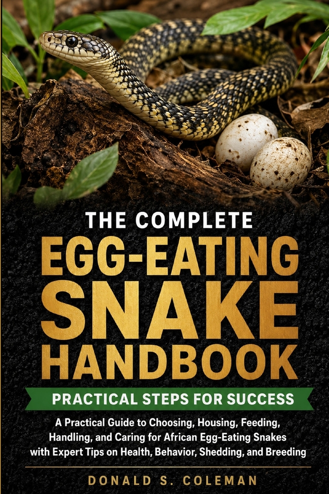 The Complete Egg-Eating Snake Handbook: A Practical Guide to Choosing, Housing, Feeding, Handling, and Caring for African Egg-Eating Snakes with Exper cover