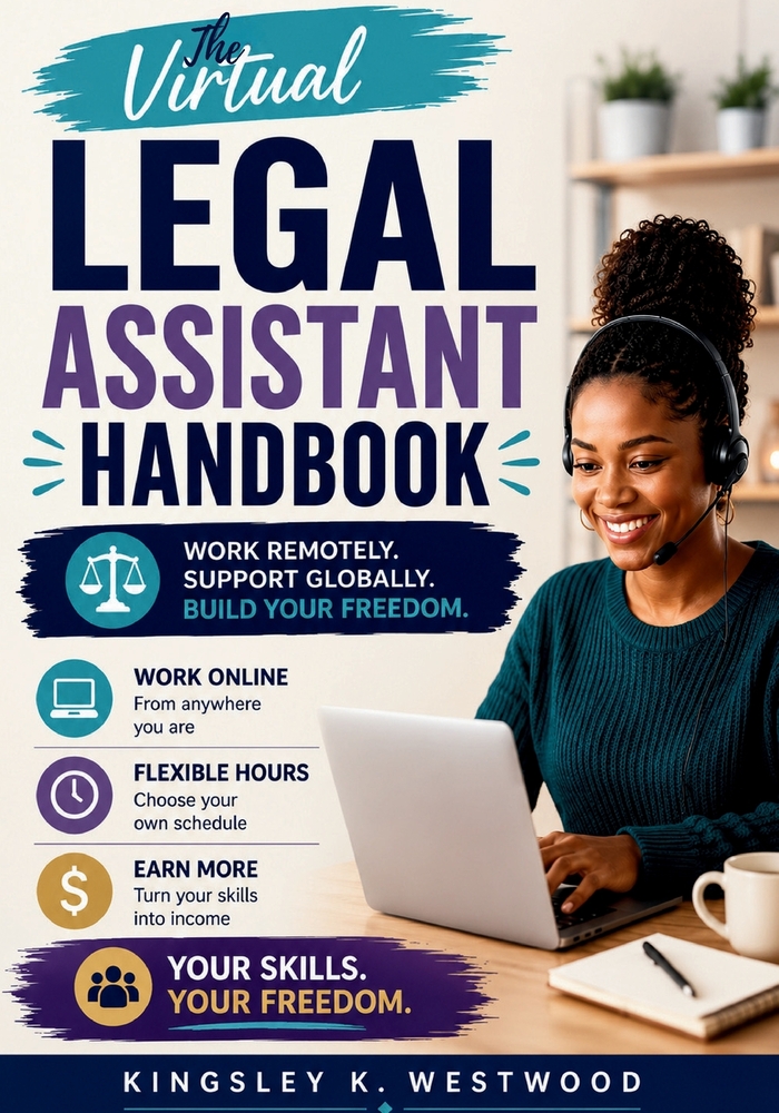 The Virtual Legal Assistant Handbook: A Practical Guide to Launching an International Remote Career Without Relocating, a Law Degree, or Prior Industr cover