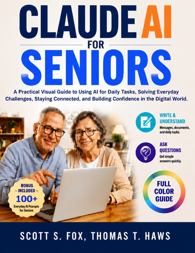 Claude AI for Seniors: A Practical Visual Guide to Using AI for Daily Tasks, Solving Everyday Challenges, Staying Connected, and Building Confidence i cover