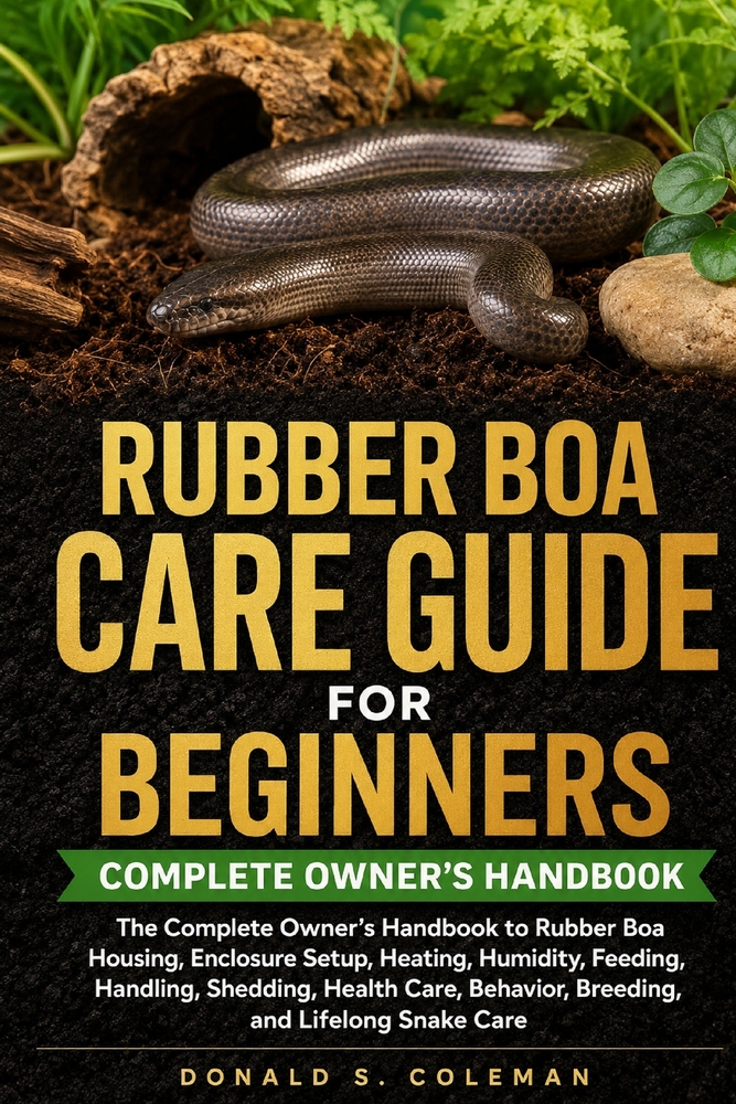 Rubber Boa Care Guide for Beginners: The Complete Owner's Handbook to Rubber Boa Housing, Enclosure Setup, Heating, Humidity, Feeding, Handling, Shedd cover
