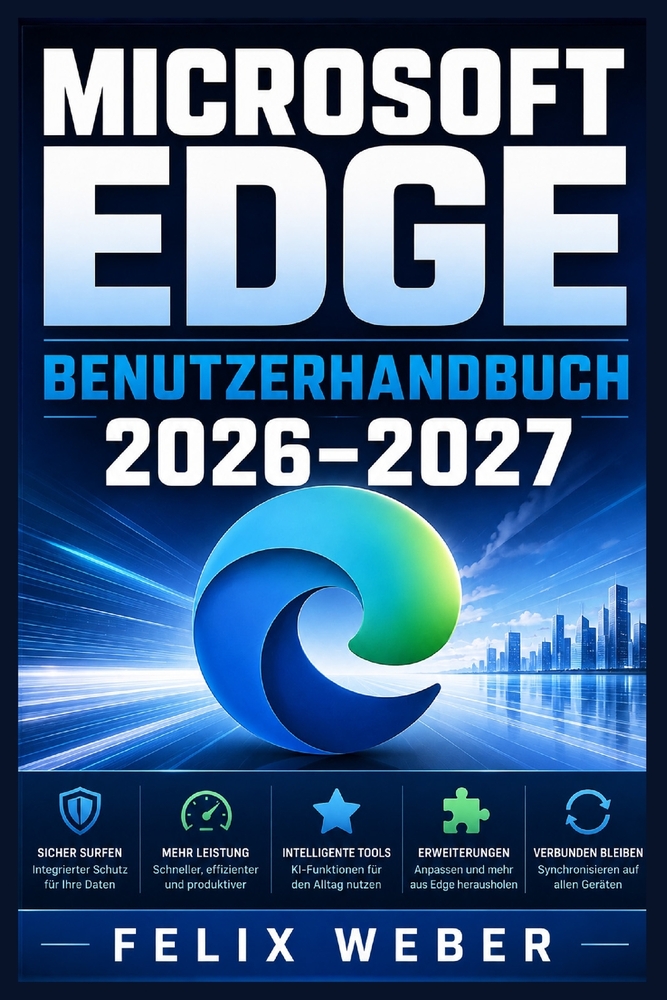 Microsoft Edge Benutzerhandbuch 2026-2027: Browser-Praxis: Sicherheit, Effizienz, Privatsphäre, Kontenabgleich, intelligente Webrecherche, moderne All cover