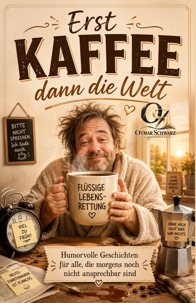 Erst Kaffee, dann die Welt: Humorvolle Geschichten für alle, die morgens noch nicht ansprechbar sind cover