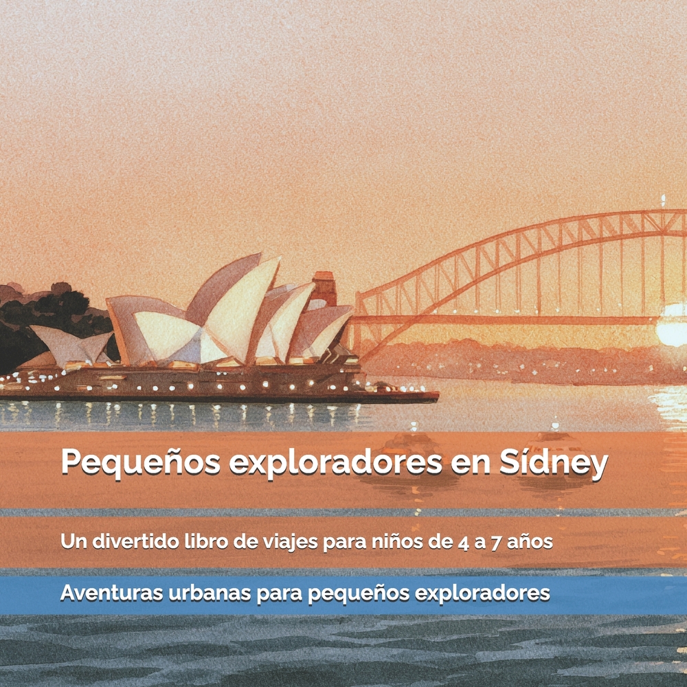 Pequeños exploradores en Sídney: La Ópera de Sídney, koalas, playas, puentes y aventuras junto al puerto: un divertido libro de viajes para niños de 4 cover
