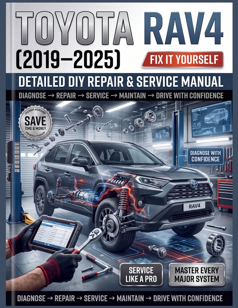TOYOTA RAV4 (2019-2025) Detailed DIY Repair & Service Manual: The Comprehensive Step-by-Step Guide to Advanced Diagnostics, Routine Maintenance, and C cover
