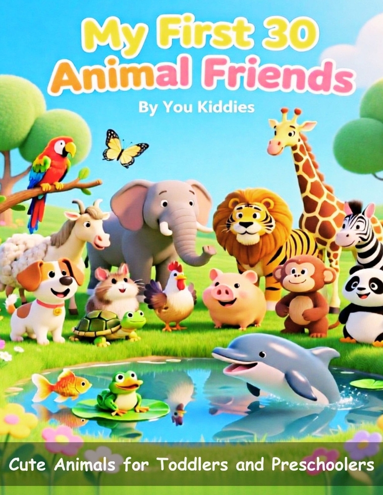 My First 30 Animal Friends: Cute Animals for Toddlers and Preschoolers cover