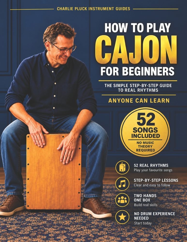How to Play Cajon for Beginners: 52 Easy Rhythms with Simple Pattern Charts: A Peruvian Cajon Handbook of Latin, Folk, and Festive Beats for All Ages, cover