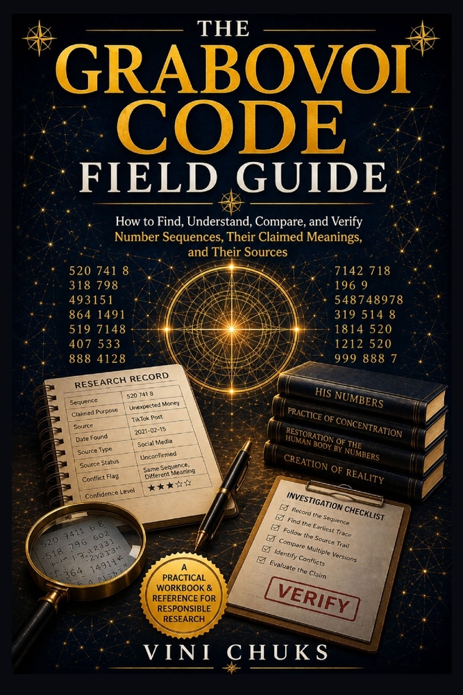 The Grabovoi Code Field Guide: How to Find, Understand, Compare, and Verify Number Sequences, Their Claimed Meanings, and Their Sources cover