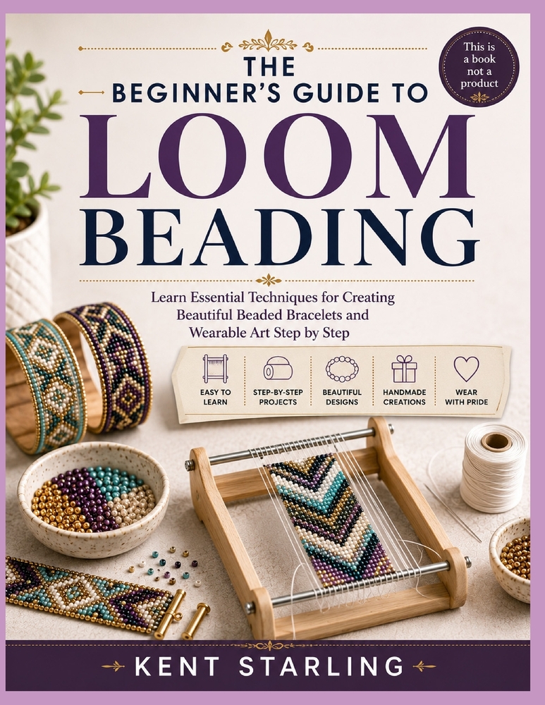 The Beginner's Guide to Loom Beading: Learn Essential Techniques for Creating Beautiful Beaded Bracelets and Wearable Art Step by Step cover