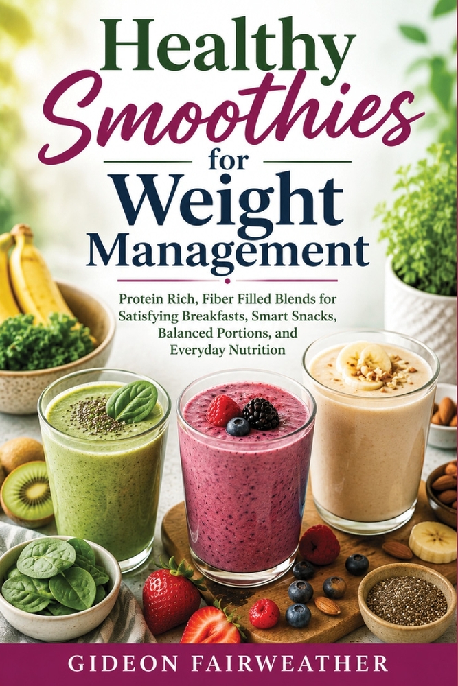 Healthy Smoothies for Weight Management: Protein Rich, Fiber Filled Blends for Satisfying Breakfasts, Smart Snacks, Balanced Portions, and Everyday Nu cover