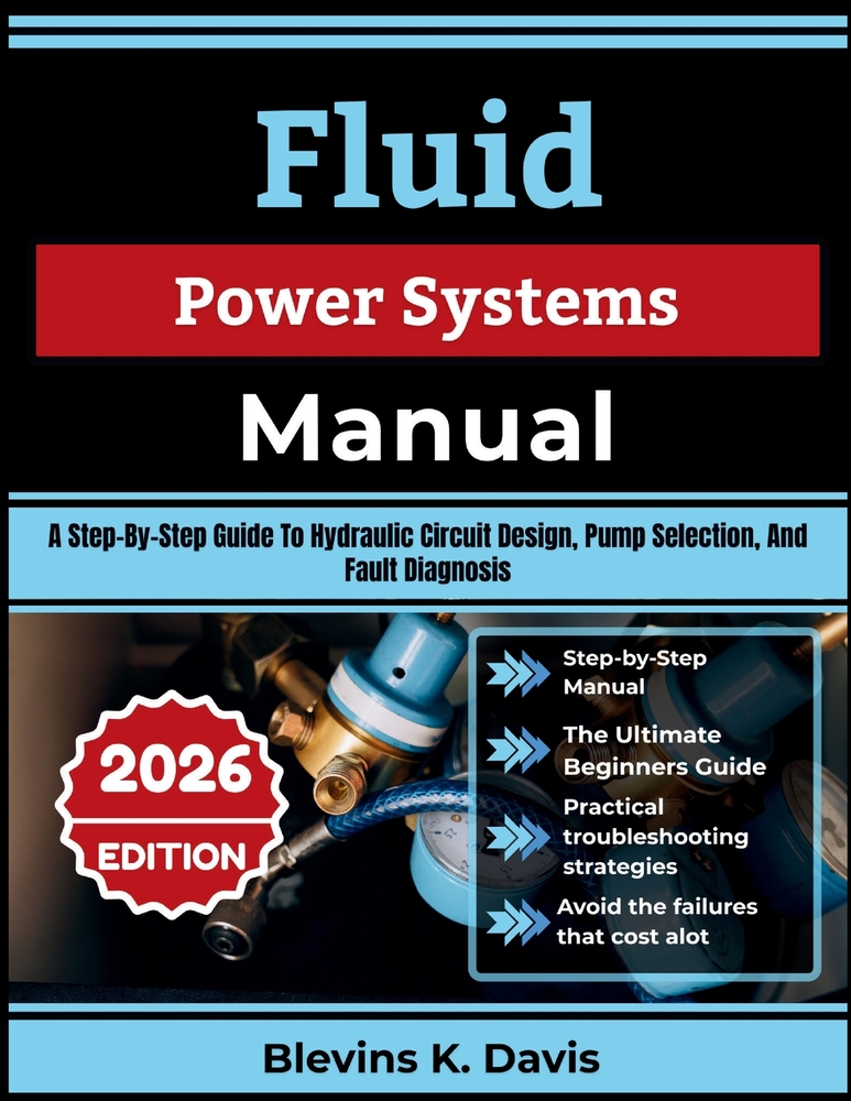 Fluid Power Systems Manual: A Step-By-Step Guide To Hydraulic Circuit Design, Pump Selection, And Fault Diagnosis cover