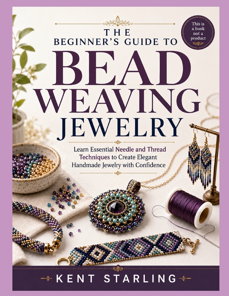 The Beginner's Guide to Bead Weaving Jewelry: Learn Essential Needle and Thread Techniques to Create Elegant Handmade Jewelry with Confidence cover