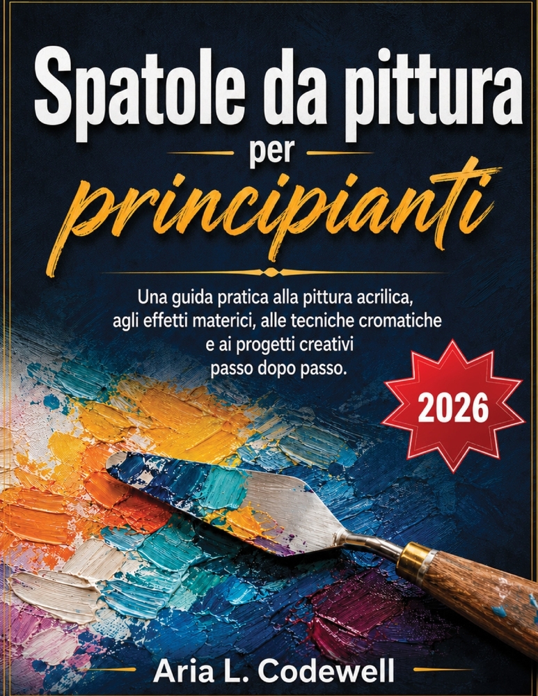 Spatole da pittura per principianti: Una guida pratica alla pittura acrilica, agli effetti materici, alle tecniche cromatiche e ai progetti creativi p cover