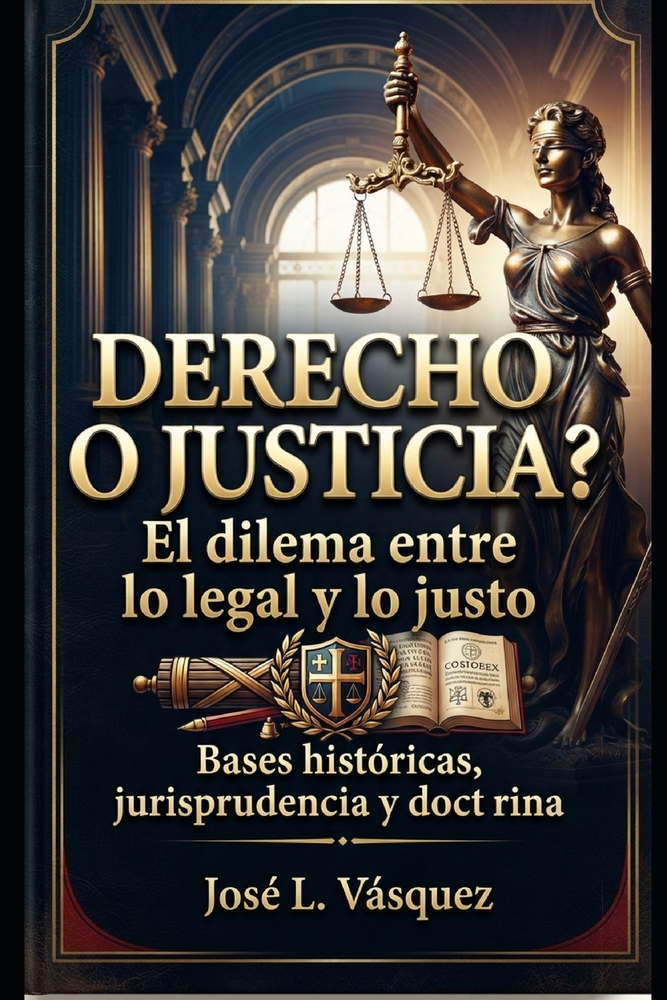 ¿Derecho O Justicia?: El dilema entre lo legal y lo justo Bases históricas, jurisprudencia y doctrina cover