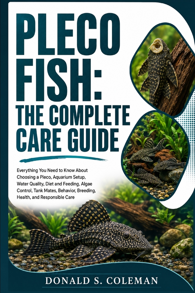 Pleco Fish: The Complete Care Guide: Everything You Need to Know About Choosing a Pleco, Aquarium Setup, Water Quality, Diet and Feeding, Algae Contro cover