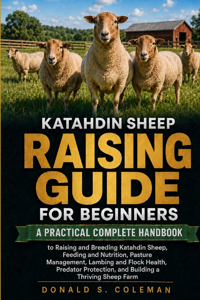 Katahdin Sheep Raising Guide for Beginners: A Practical Complete Handbook to Raising and Breeding Katahdin Sheep, Feeding and Nutrition, Pasture Manag cover