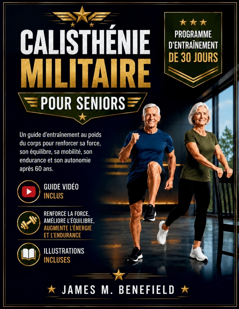 Calisthénie Militaire Pour Seniors: Un guide d'entraînement au poids du corps pour renforcer sa force, son équilibre, sa mobilité, son endurance et so cover