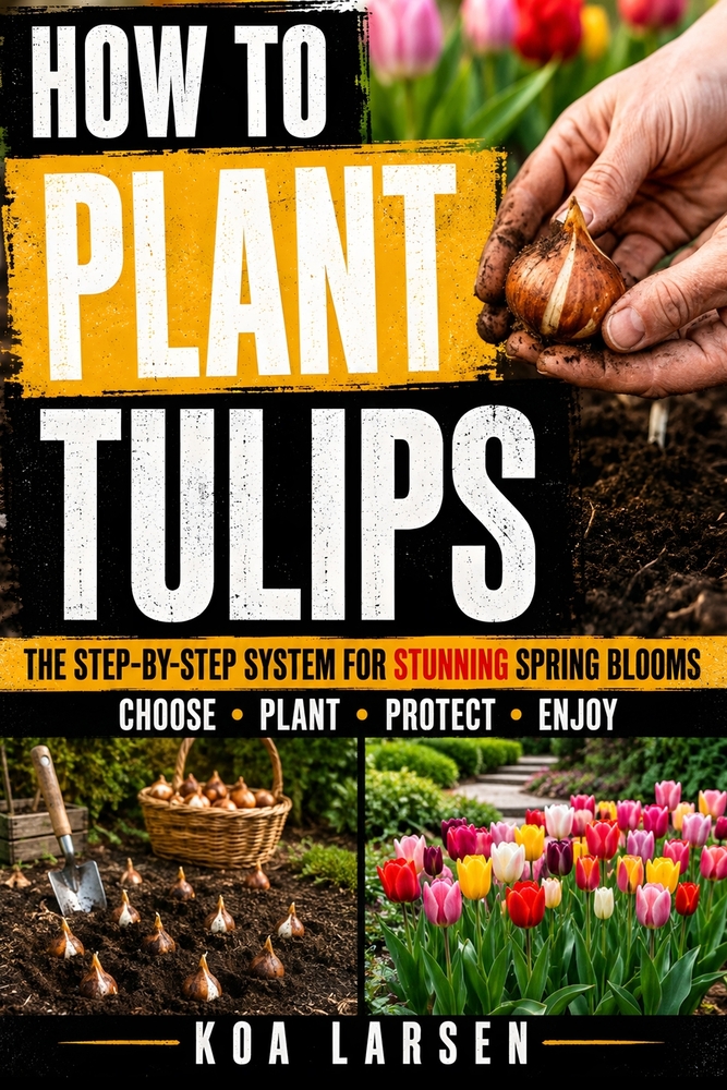 How to Plant Tulips: A Beginner's Guide to Growing Beautiful Tulips with Simple Bulb Planting, Garden Design, Container Tips, Seasonal Care, and Pract cover