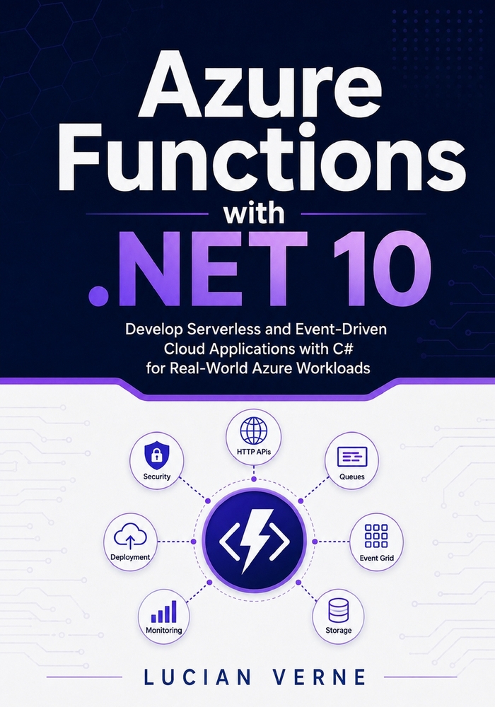 Azure Functions with .NET 10: Develop Serverless and Event-Driven Cloud Applications with C# for Real-World Azure Workloads cover