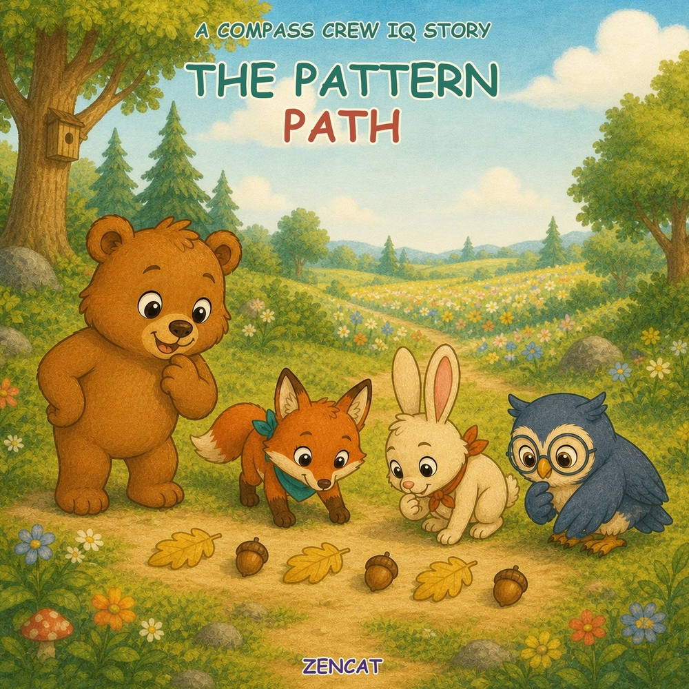 The Pattern Path: A Compass Crew Story About Patterns, Prediction, and Problem-Solving for Kids Ages 4-8 cover