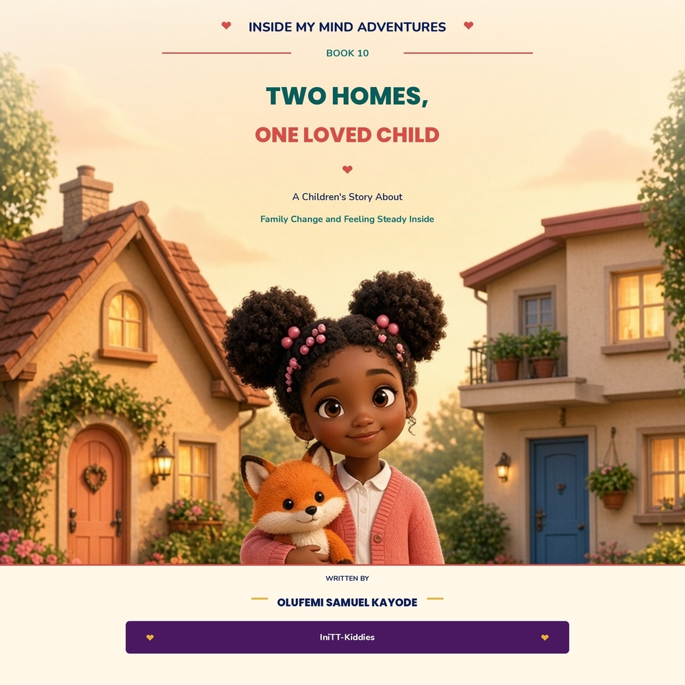 Two Homes, One Loved Child: A Children's Story About Family Change and Feeling Steady Inside cover