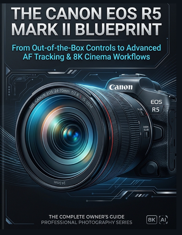 The Canon EOS R5 Mark II Blueprint: From Out-of-the-Box Controls to Advanced AF Tracking & 8K Cinema Workflows cover