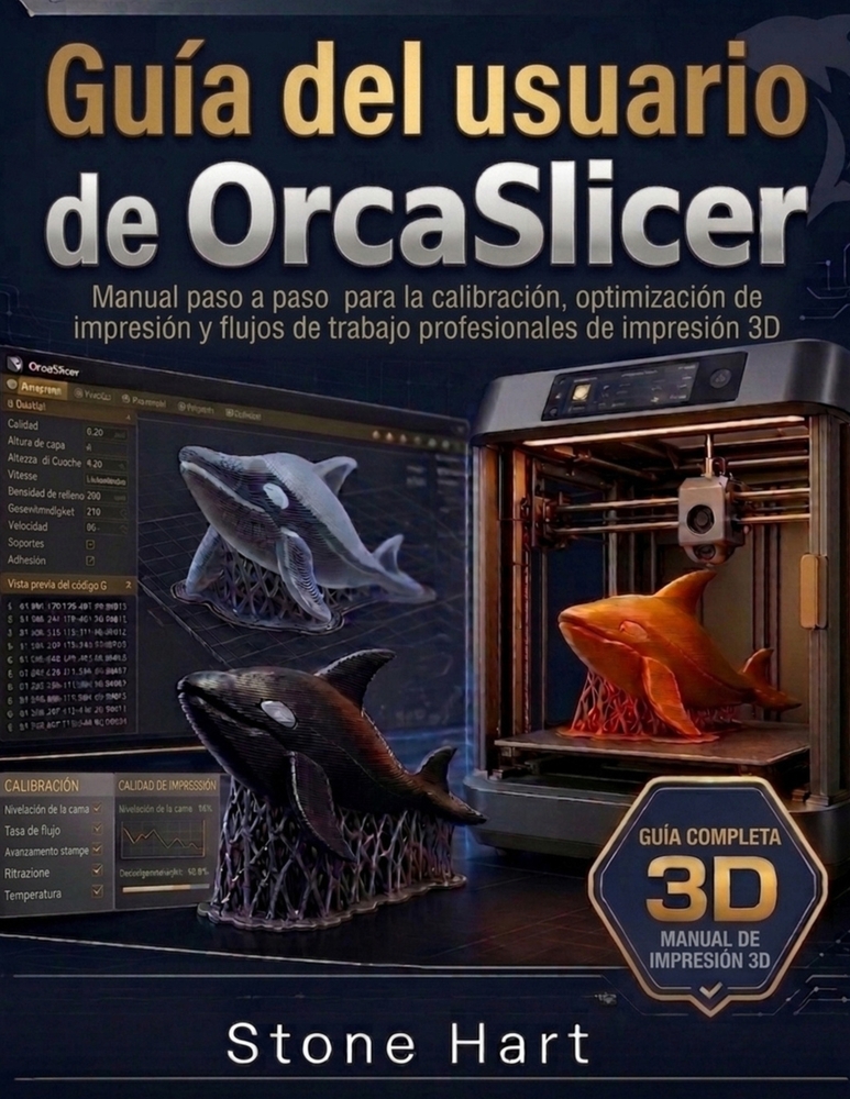 Guía del usuario de OrcaSlicer: Manual paso a paso para la calibración, la optimización de la impresión y los flujos de trabajo profesionales de impre cover